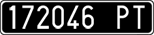 License plate of Italy, Cars (1927 year series)