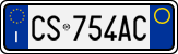 License plate of Italy, Cars (1994 year series)