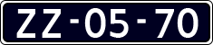License plate of the Netherlands, Except vehicles / Oldtimers