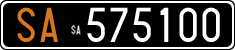 License plate of Italy, Cars (1927 year series)