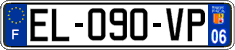 French license plate, SIV (ordinary)
