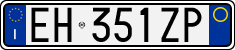 License plate of Italy, Cars (1994 year series)