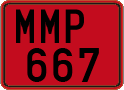 License plate of Cyprus, Rental cars