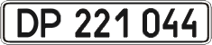License plate Ukraine, Diplomatic