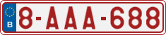 License plate of Belgium, Regular plates (2010)