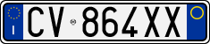 License plate of Italy, Cars (1994 year series)