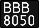 License plates of Poland, 1976 year system