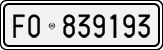 License plate of Italy, Cars (1927 year series)