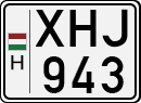 Autokennzeichen aus Ungarn, Autos (1990)