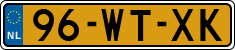 License plate of the Netherlands, Trailers