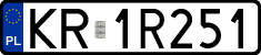 License plates of Poland, Regular car plates