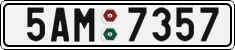 License plate of the Czech Republic, Cars (2001)