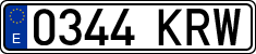 License plates of Spain, Ordinary (2000)