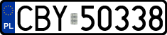 License plates of Poland, Regular car plates
