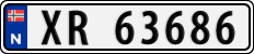 License plate of Norway, Cars