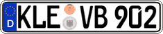 German license plate, Regular plates