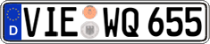 German license plate, Regular plates