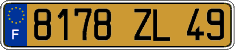 French license plate, FNI