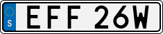 License plate of Sweden, Regular plates