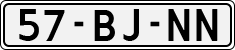 License plate of the Netherlands, Light Commercial Vehicles (1994 system)