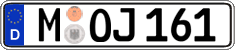 German license plate, Regular plates