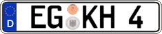 German license plate, Regular plates