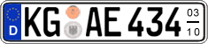 German license plate, Seasonal plates