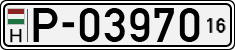 license plates of Hungary, Temporary (1990)