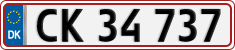 License plate of Denmark, Regular plates