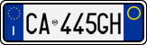 License plate of Italy, Cars (1994 year series)
