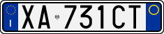 License plate of Italy, Cars (1994 year series)