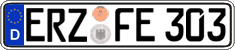 German license plate, Regular plates