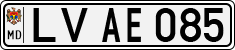 License plate of Moldova, Cars (1992)