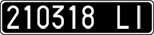 License plate of Italy, Cars (1927 year series)