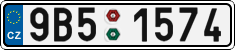 License plate of the Czech Republic, Cars (2001)