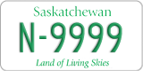 Saskatchewan, Vanity Plates