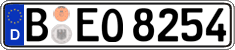 German license plate, Regular plates