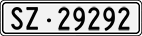 License plate of Switzerland, Cars
