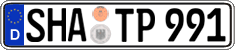 German license plate, Regular plates
