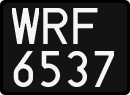 License plates of Poland, 1976 year system