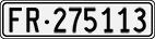 License plate of Switzerland, Cars