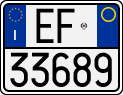 License plate of Italy, Motorcycles (1994 year series)