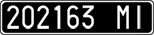 License plate of Italy, Cars (1927 year series)
