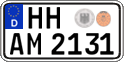 German license plate, Regular plates