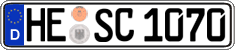 German license plate, Regular plates
