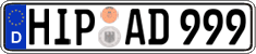 German license plate, Regular plates