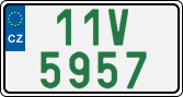 License plate of the Czech Republic, Oldtimers (2001)