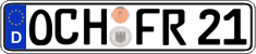 German license plate, Regular plates