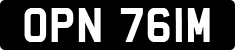 License plate of the United Kingdom, 1963 year system
