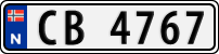 License plate of Norway, Trailers, motorcycles, special vehicles